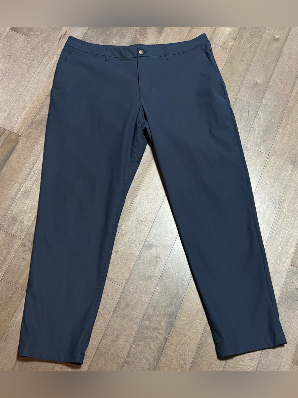 Lululemon ABC Trouser Classic Fit Warpstreme Men’s 38x30 Navy Blue Pants LM5A05S